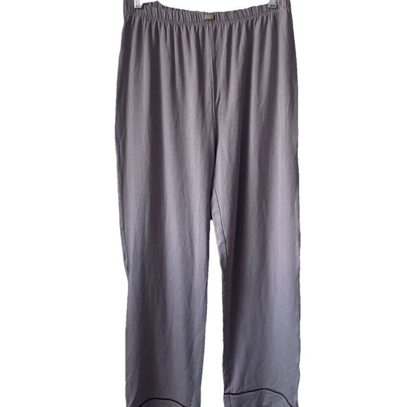 New Lunya Slumberknit Essential Button Down Pant Set /Pajamas  Medium Burgundy - Picture 9 of 10